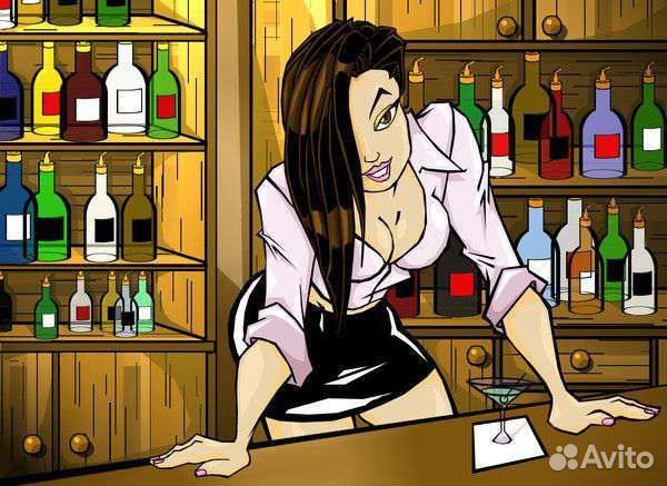 Бармен в ночной клуб