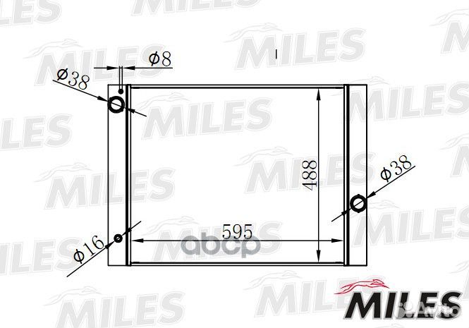 Радиатор BMW E60 2.0-3.0 02- acrb116 Miles