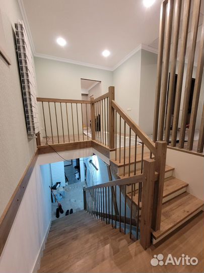 Изготовление, отделка, обшивка лестниц