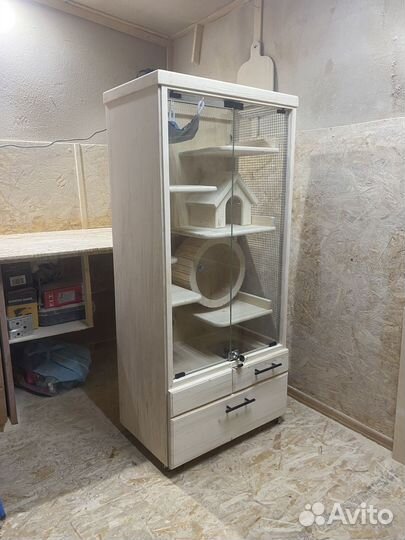 Витрина-клетка для шиншилл, дегу, белок и др