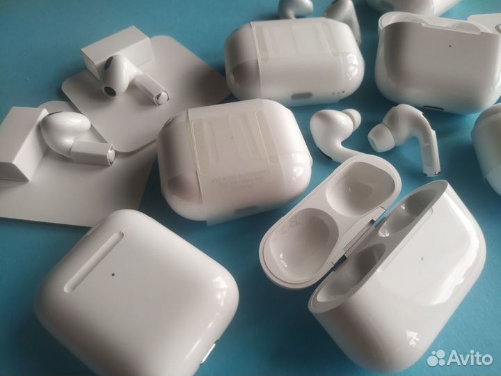 AirPods 2/3/Pro/Pro2 левый, правый наушник, кейс