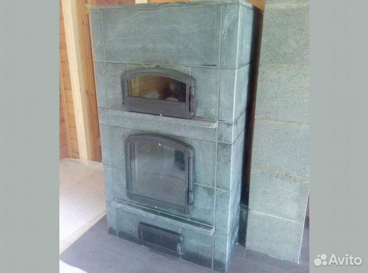 Печь камин теплонакопительная