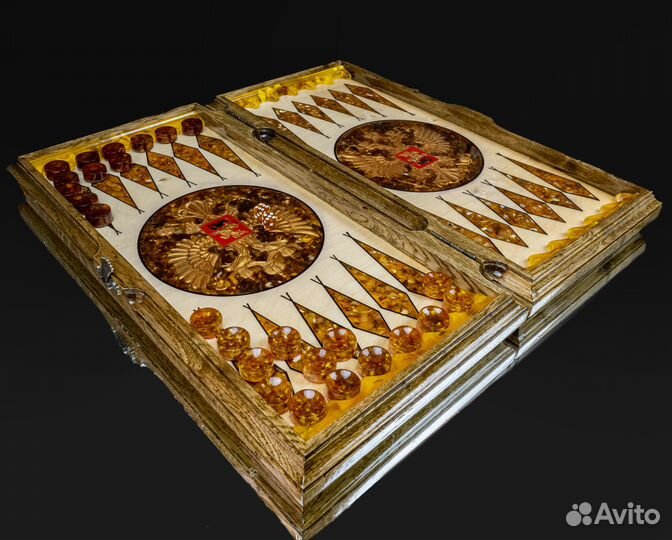 Янарь.Нарды из Янтаря.Арт#0025