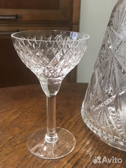 Графин, об'емные рюмки(6 шт.), Bohemia