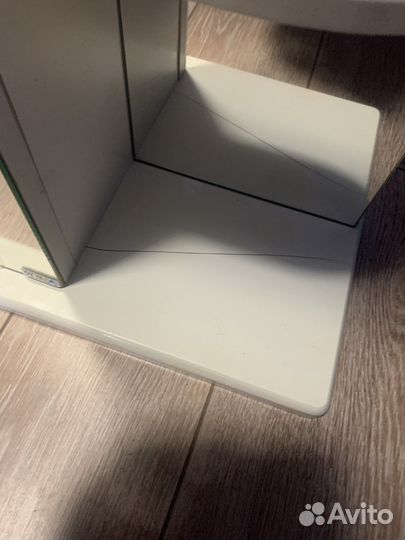 Полка с зеркалом для ванны