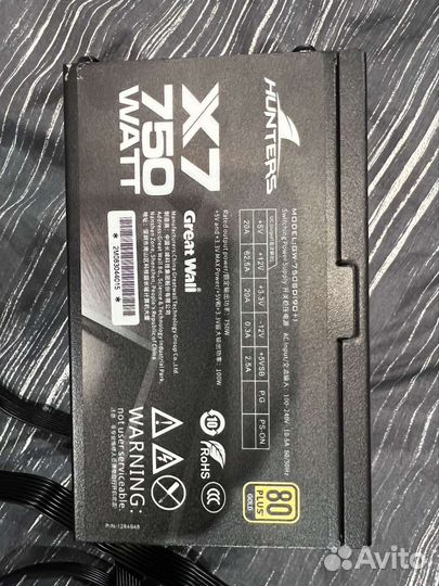 Блок питания компьютера Great Wall, 750 Вт