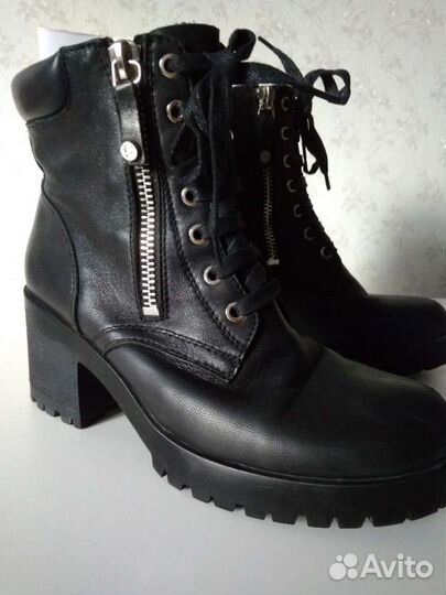 Полусапоги женские кожаные