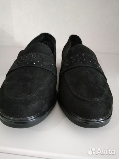 Лоферы женские 38 размер натуральная замша
