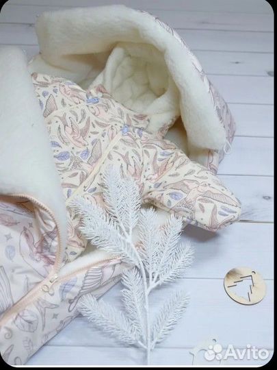 Конверт для новорожденного зима