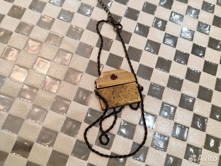 Кулон конверт-сумка металлические