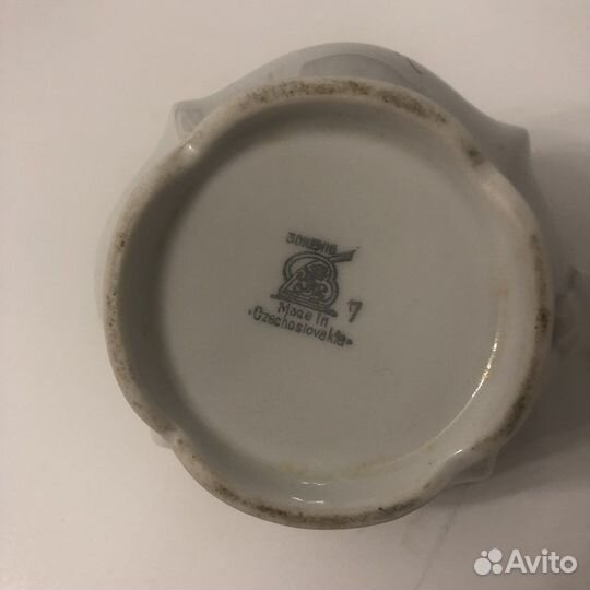 Молочник (сливочнмк/ соусник) фарфор Чехословакия