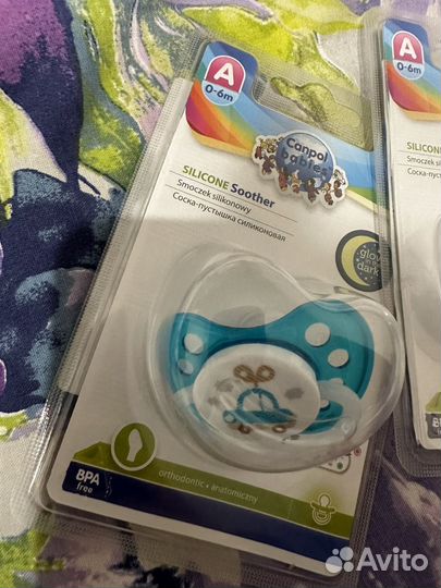 Пустышка соска для новорожденного 0-6 мес