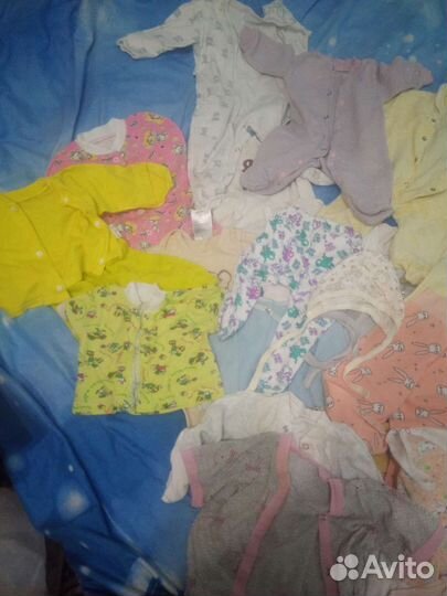 Детские вещи пакетом на мальчика от 1-4 мес