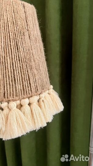 Абажур плетеный