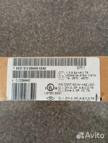 6ES7972-0BA50-0XAO siemens Шинный соединитель объявление продам