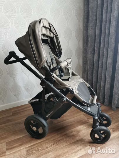 Удобная прогулочная коляска britax smile 2, хаки