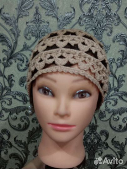 Шапка вязаная летняя