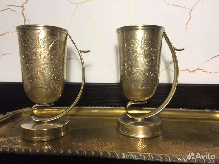 Парные вазы, парные кубки