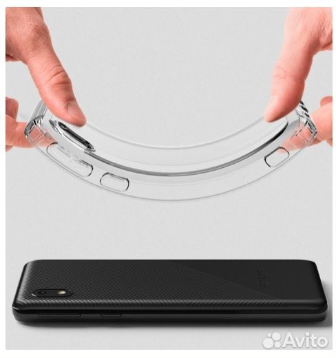 Оригинал Чехол Soft Clear Cover - Samsung A01 Core
