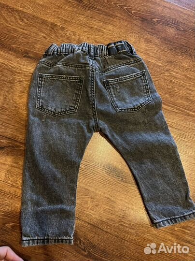 Джинсы черно серые Zara