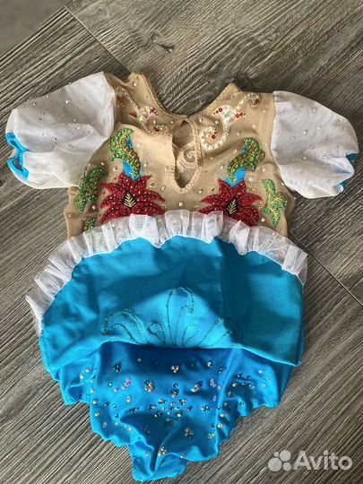 Купальник для художественной гим. в народном стиле