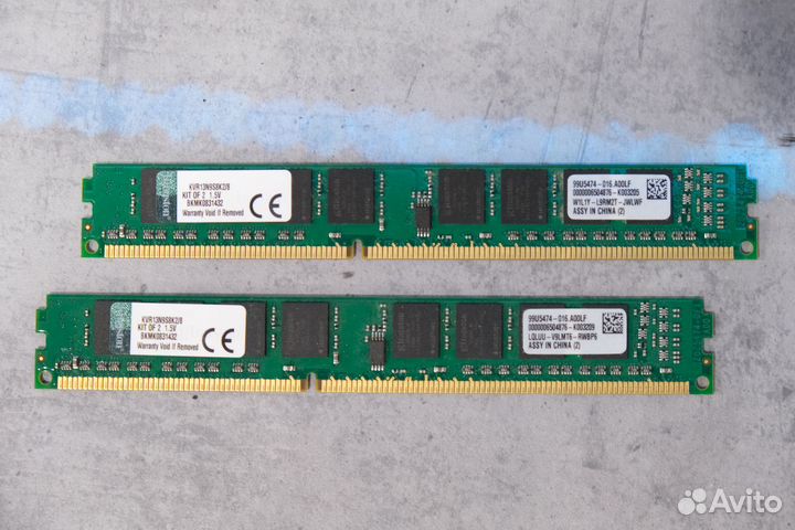 Оперативная память Kingston valueram 8 гб