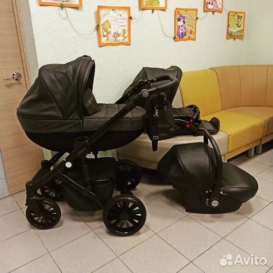 Коляска новинка Verdi Modus 3 в 1. Черная