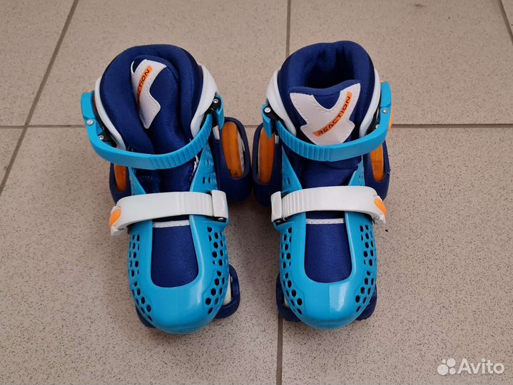 Роликовые коньки детские раздвижные + защита