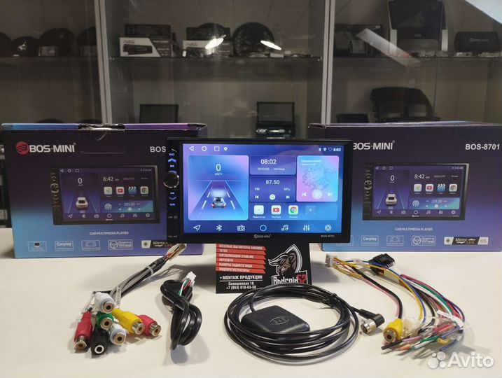 Магнитола android Bos Mini 2/32 Гб новая 2din
