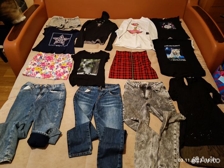 Вещи на девочку р. 158 (2 пакета)