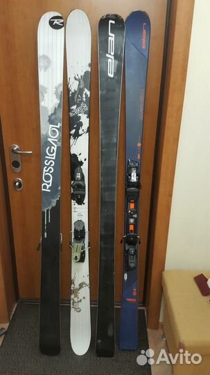 Горные лыжи Elan и Rossignol