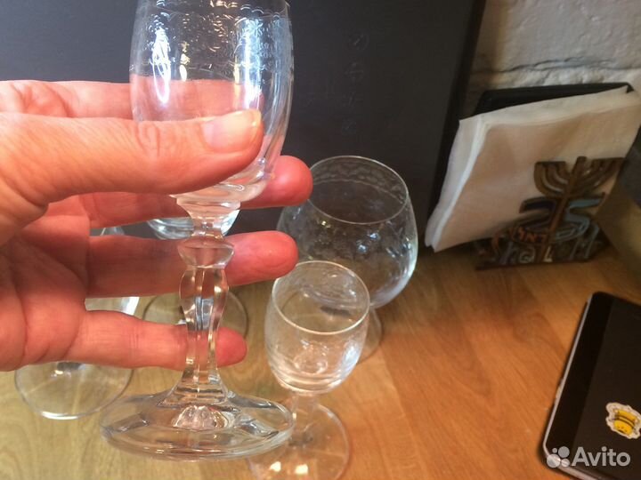 Бокалы,фужеры Богемия хрусталь за все 14шт