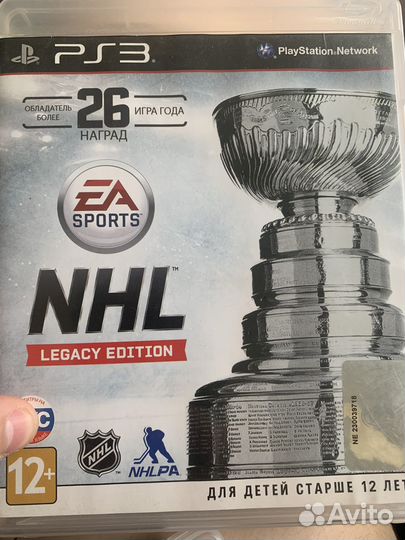 Игры диски для ps3 FIFA19,NHL16,battlefield