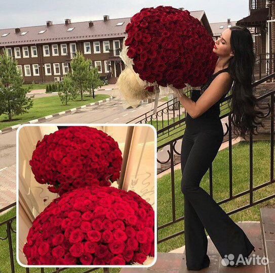 Букет из 101 Розы Эквадор/Доставка