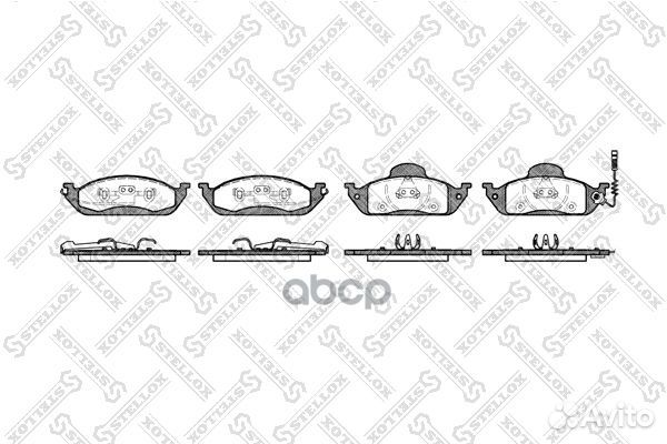 708 001B-SX колодки дисковые п. с антискрип. п