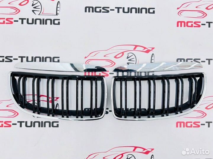 Решетка BMW 3 серии E90 05-08 Хром обод М3