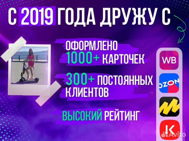 Дизайнер карточек товара на озон вб инфографика