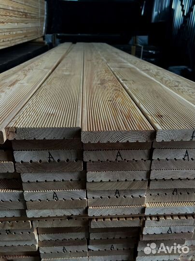 Шлифованные доски лиственницы 45x170 мм, высокоточ