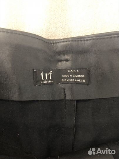 Кожаные шорты Zara, размер M