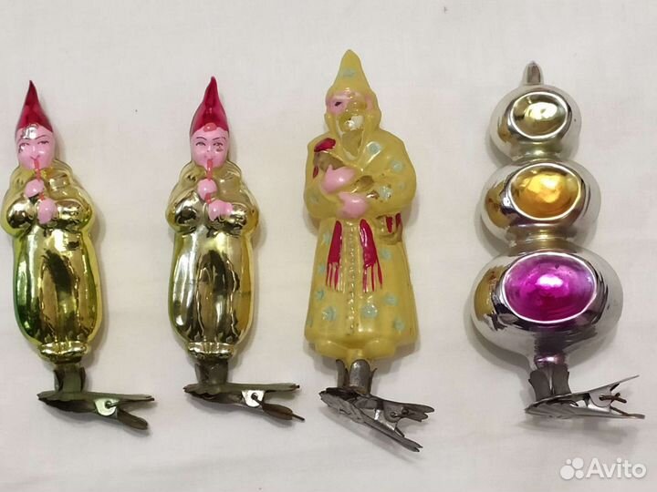 Елочные игрушки ссср. Стекло