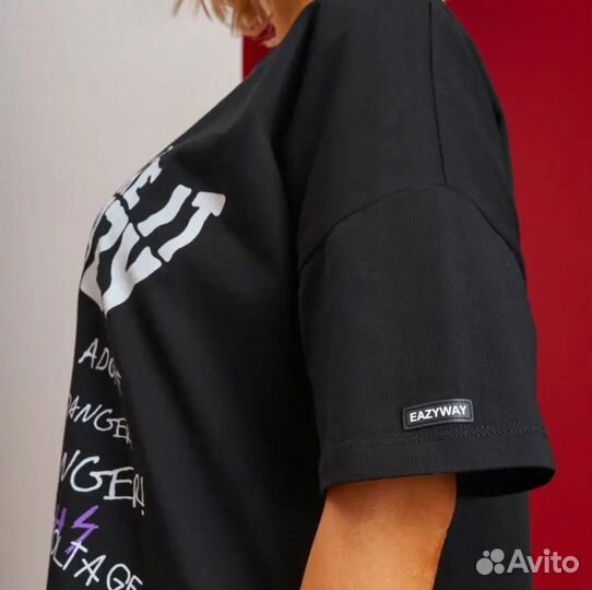 Футболка женская оверсайз