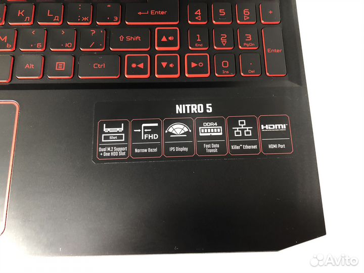 Ноутбук acer nitro 5 16/1500гб