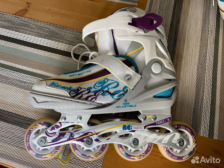 Ролики детские раздвижные Reaction Rainbow Ролики