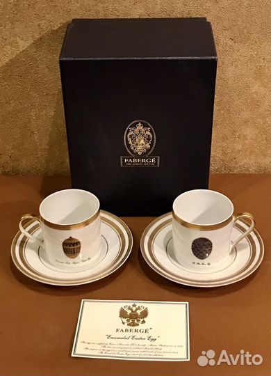 Набор Faberge Франция 2 кофейные пары