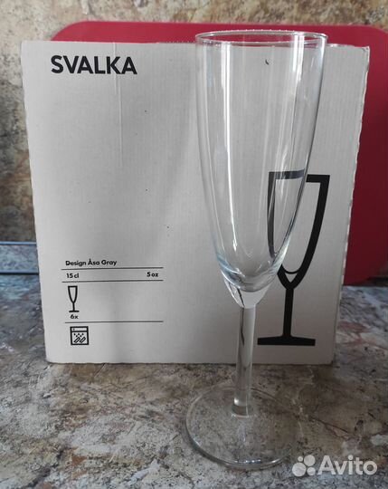 Бокалы икеа svalka (свальк)