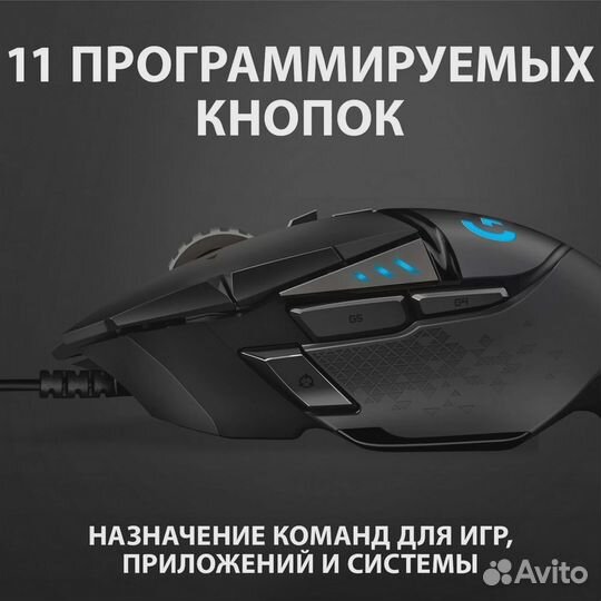 Игровая мышь Logitech G502 Hero Black