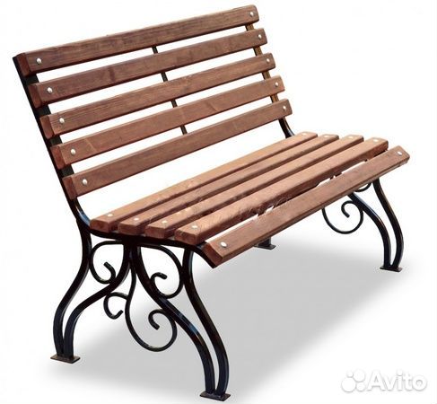 Скамейка со спинкой «Весна»
