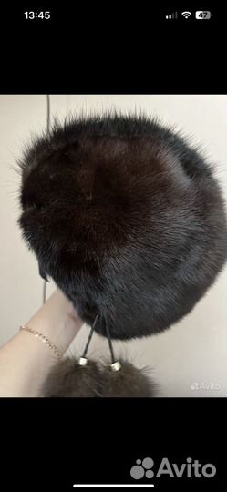 Шапка норковая женская