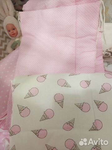 Двусторонние бортики, новое постельное и простынь