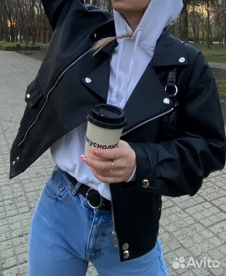 Куртка кожаная женская 40 42